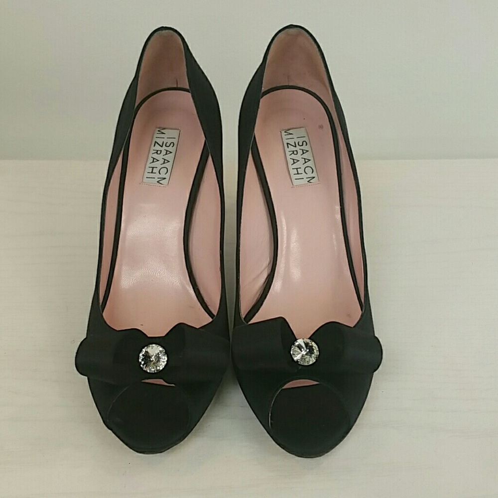 Isaac Mizrahi peep toe heels